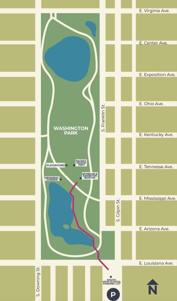 Donor Dash 2021 Map of Packet Pick Up