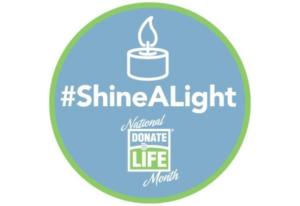 shine a light national donate life month 2022 theme