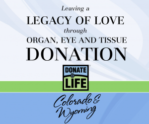 national donor sabbath donor alliance donate life colorado wyoming