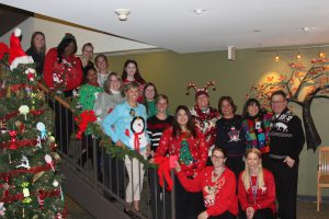 Donor Alliance Colorado Denver Wyoming Our Culture Holiday group on stairs