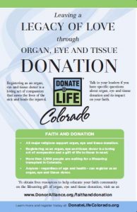 Faith and organ and tissue donation 