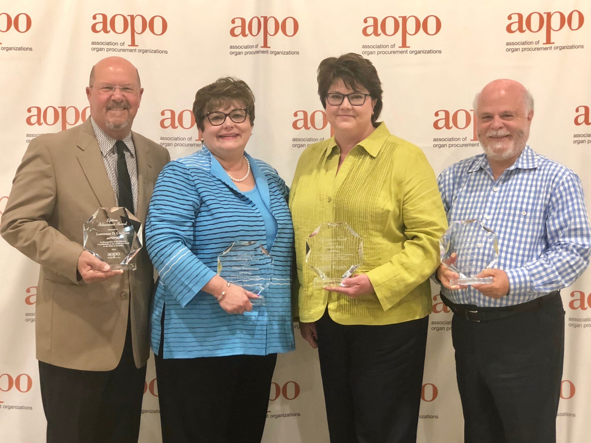 Donor Alliance 2018 AOPO Award Winners