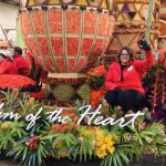 Colleen Reed aboard Donate Life Rose Parade float