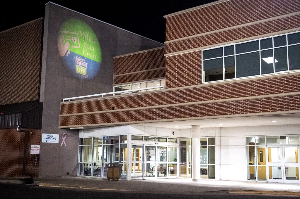 Donor’s Alliance, Nighttime Display at Hospitals