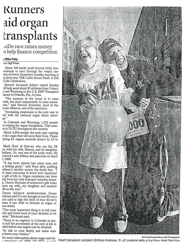 Donor Dash 2000 news