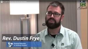 Rev. Dustin Frye religion and organ donation