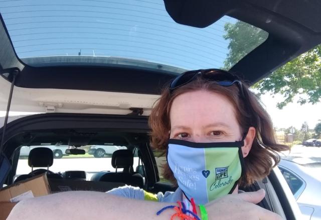 Safety first! Masks & temp checks at our visits 