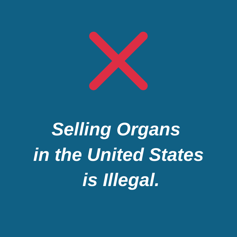 selling organs is illegal 