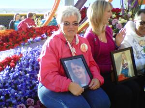 Pat at the Rose Parade.