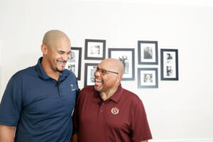 Ryan Harris and his Father, Kevin, who received a kidney donation from 2 people.