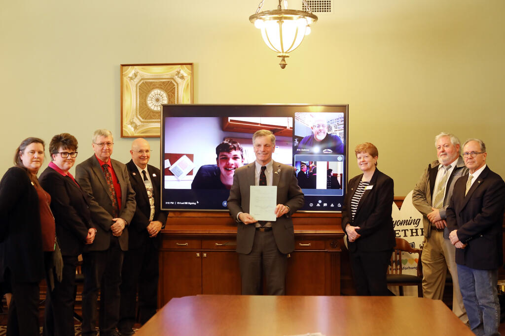 Legislative Signing Session for New Donate Life Wyoming Specialty License Plate