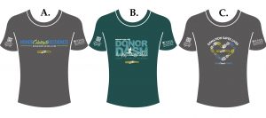 Donor Alliance Colorado Denver Wyoming Donor Dash T shirts finalists