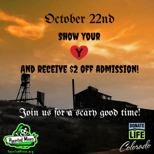Donor Alliance Colorado Denver Wyoming Haunted Mines Promo