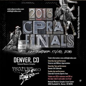 Donor Alliance Colorado Denver Wyoming Colorado Pro Rodeo Association Finals Poster